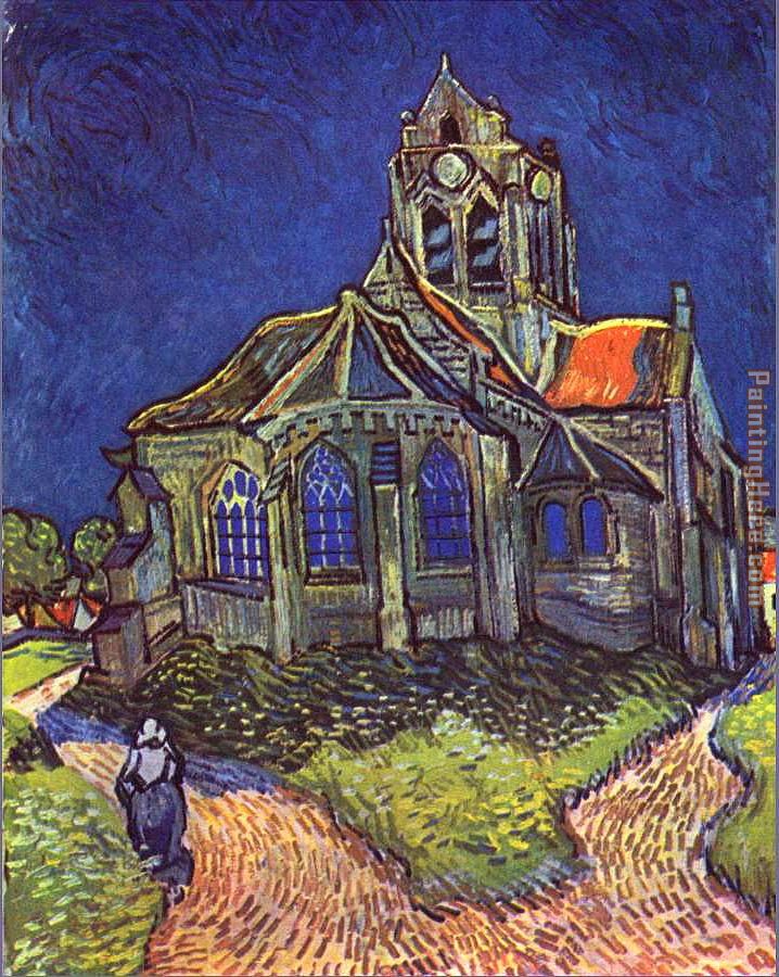 Church of Auvers painting - Vincent van Gogh Church of Auvers art painting